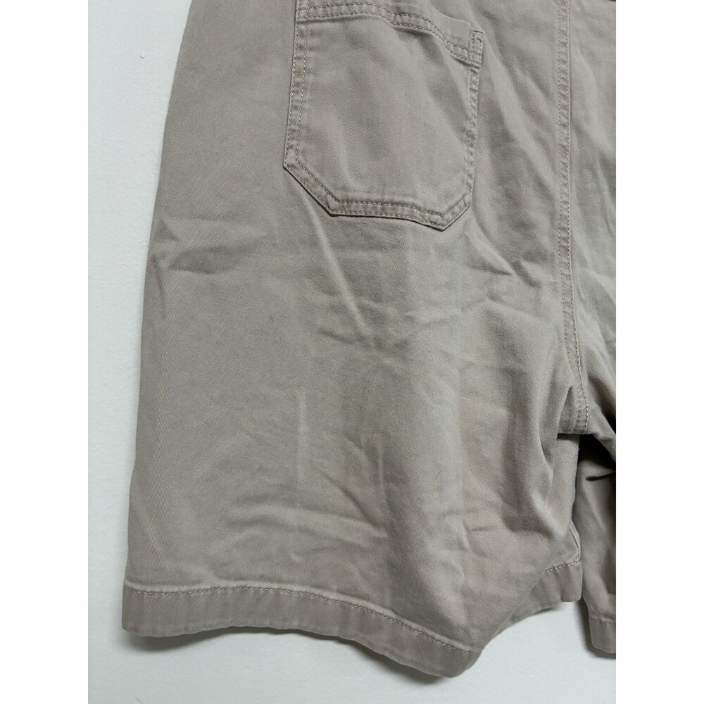 LL Bean Favorite Fit Women’s Size 18 Tan Khaki Cotton Blend Shorts Outdoor - Picture 10 of 12